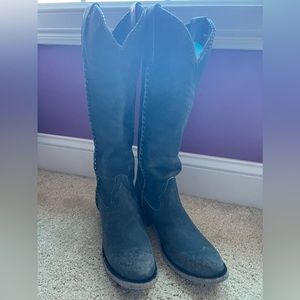 Lane Plain Jane blue boots 8.5